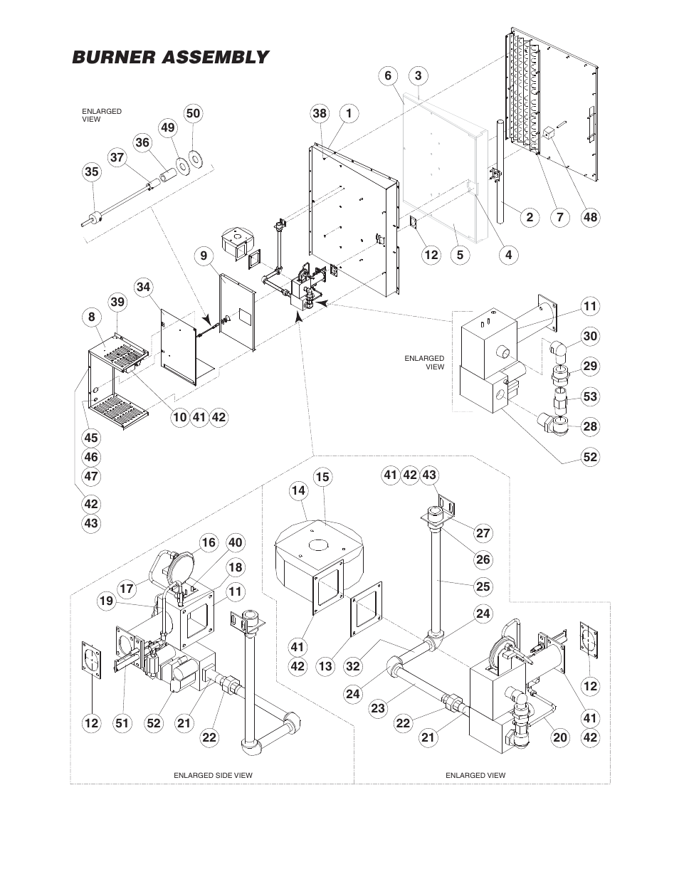 Burner assembly | Cleveland Range SGL-40-T1 User Manual | Page 16 / 26