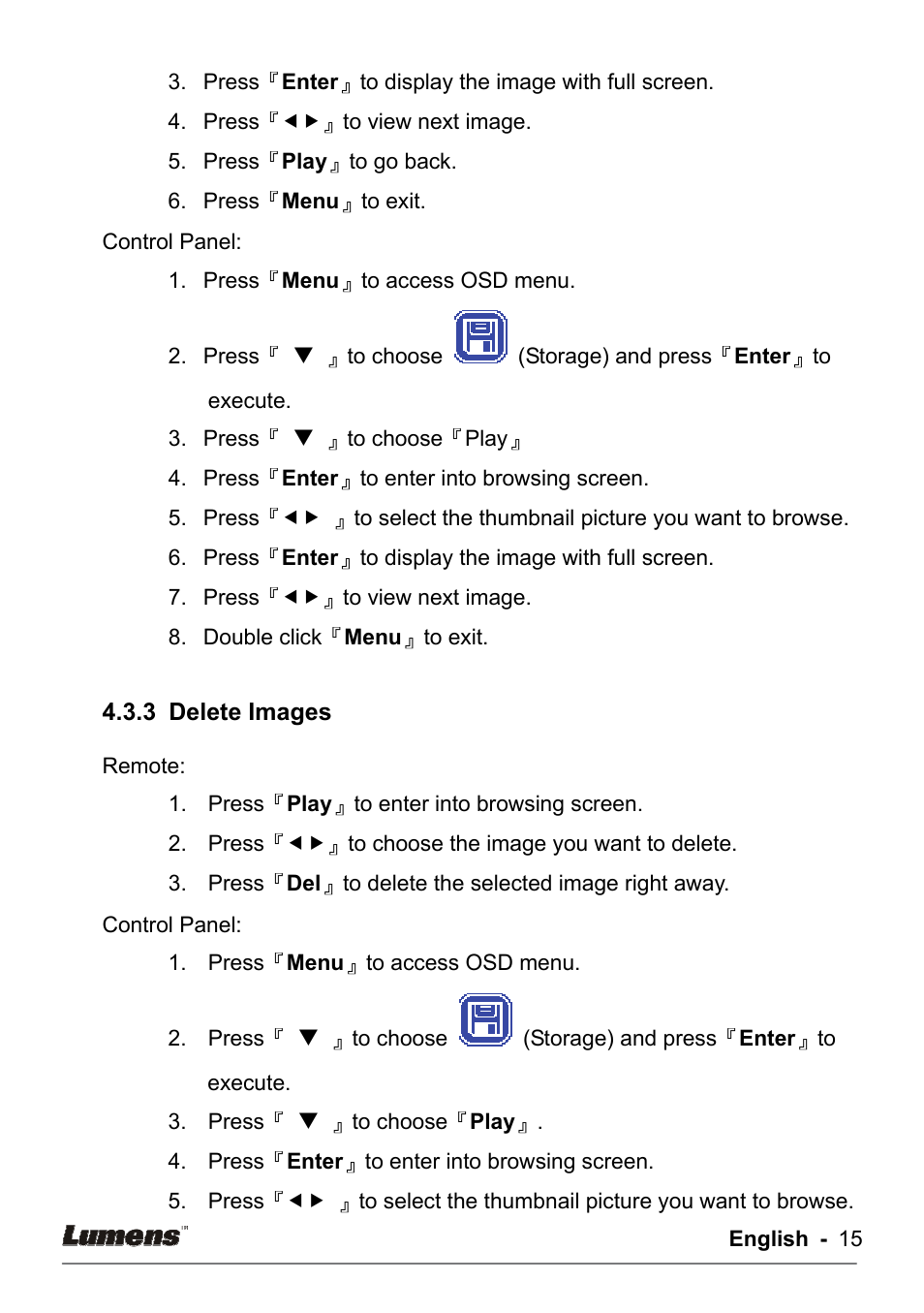 Lumens Technology DC133 User Manual | Page 15 / 20
