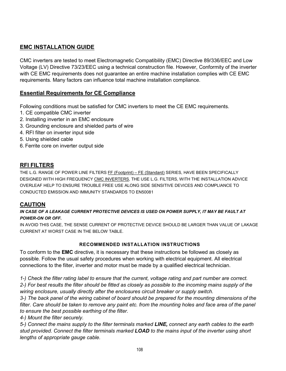 Cleveland Range inverter User Manual | Page 114 / 119