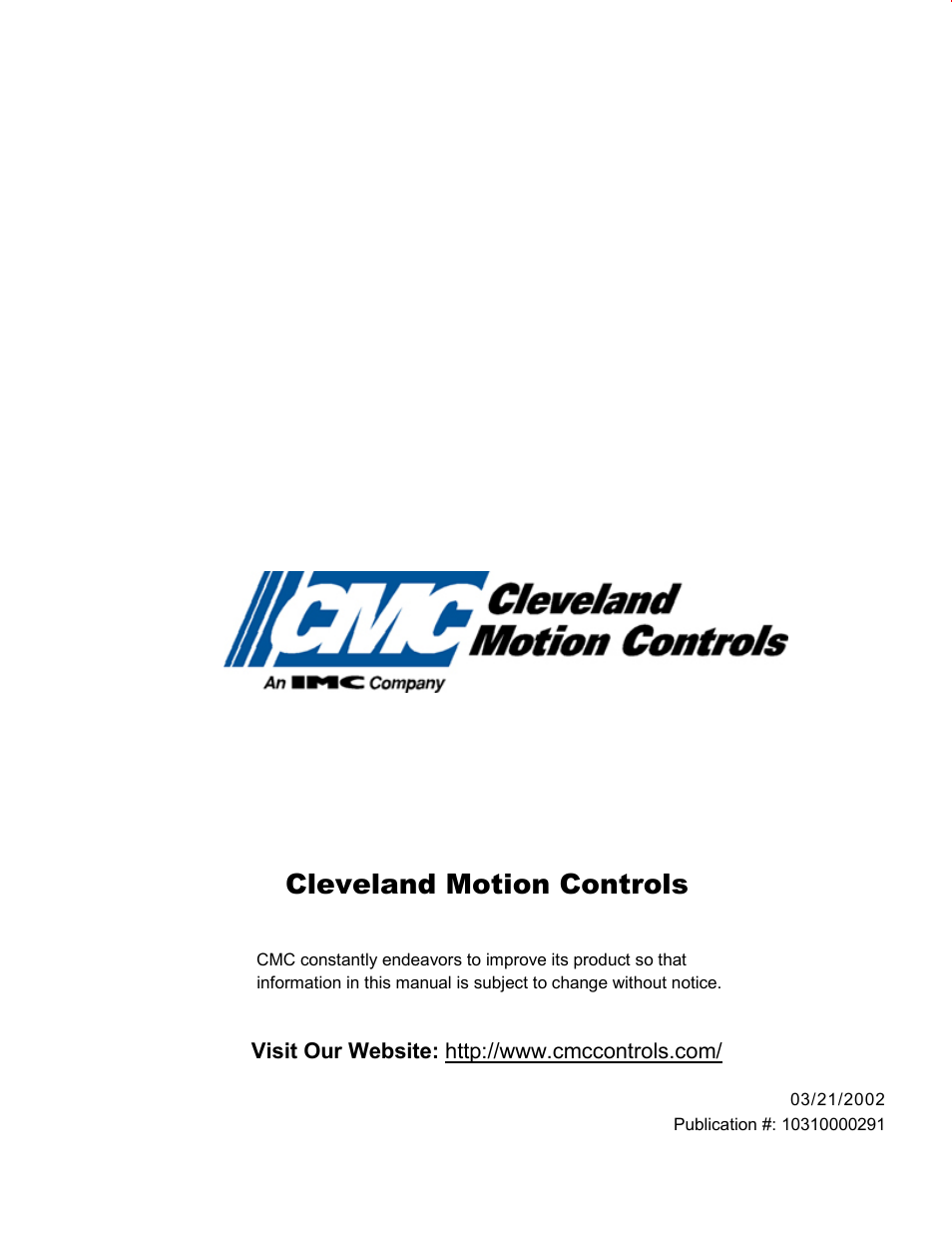 Cleveland motion controls | Cleveland Range inverter User Manual | Page 119 / 119