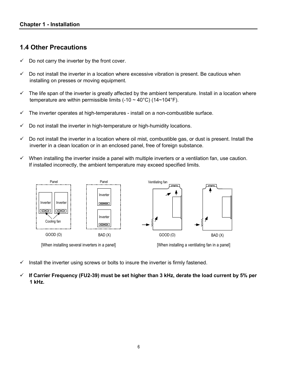 4 other precautions | Cleveland Range inverter User Manual | Page 12 / 119