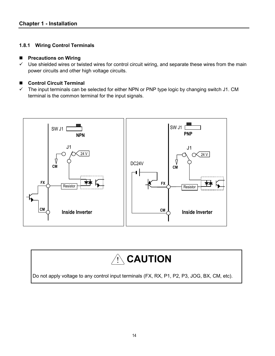 Caution | Cleveland Range inverter User Manual | Page 20 / 119