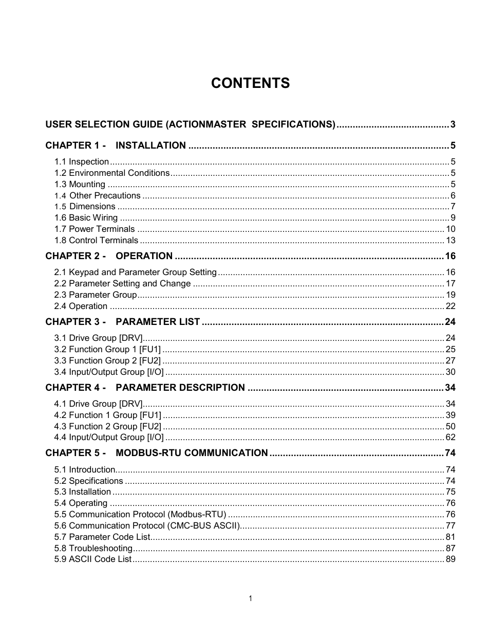 Cleveland Range inverter User Manual | Page 7 / 119