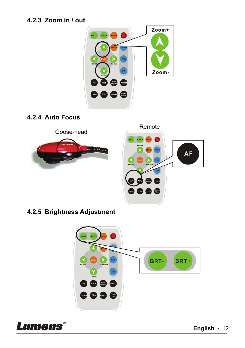 Lumens Technology DC155 User Manual | Page 13 / 20