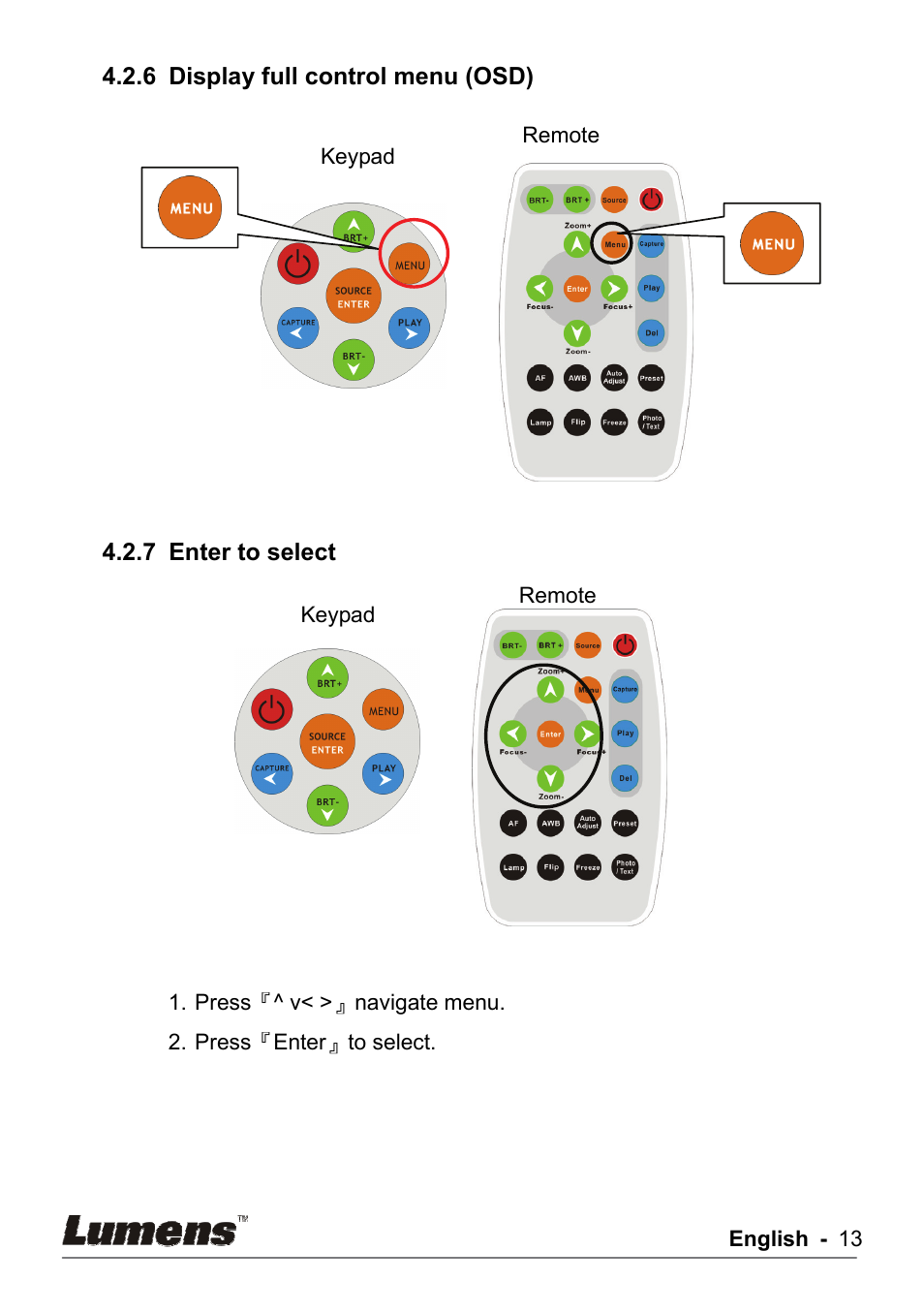 Lumens Technology DC155 User Manual | Page 14 / 20