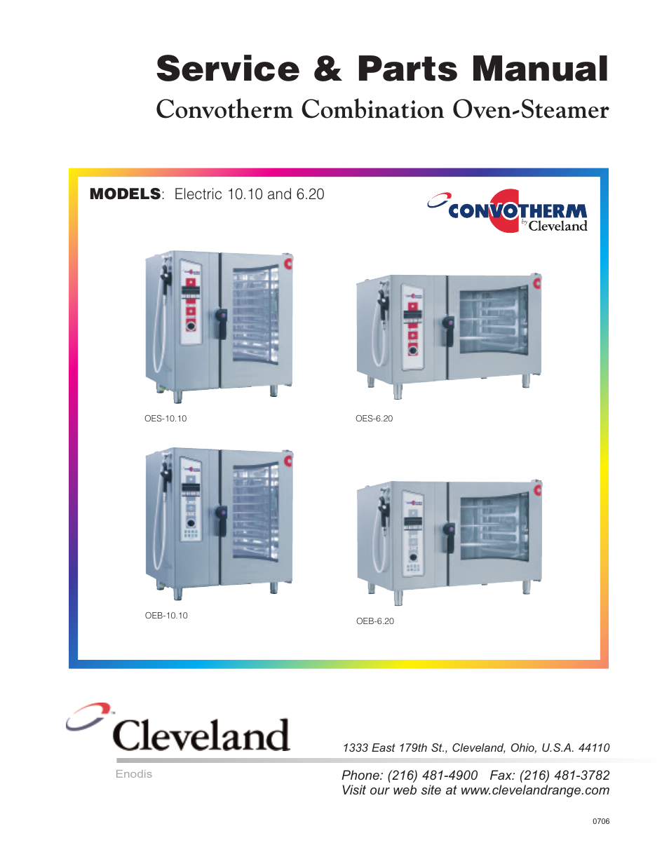 Cleveland Range Convotherm Combination Oven-Steamer Electric 6.20 User Manual | 98 pages