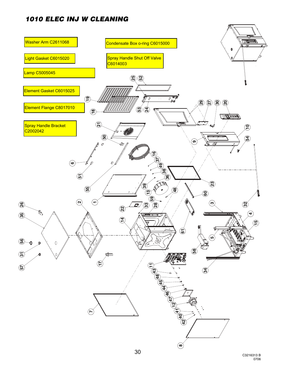 10 electric injection with cleaning, 1010 elec inj w cleaning | Cleveland Range Convotherm Combination Oven-Steamer Electric 6.20 User Manual | Page 33 / 98