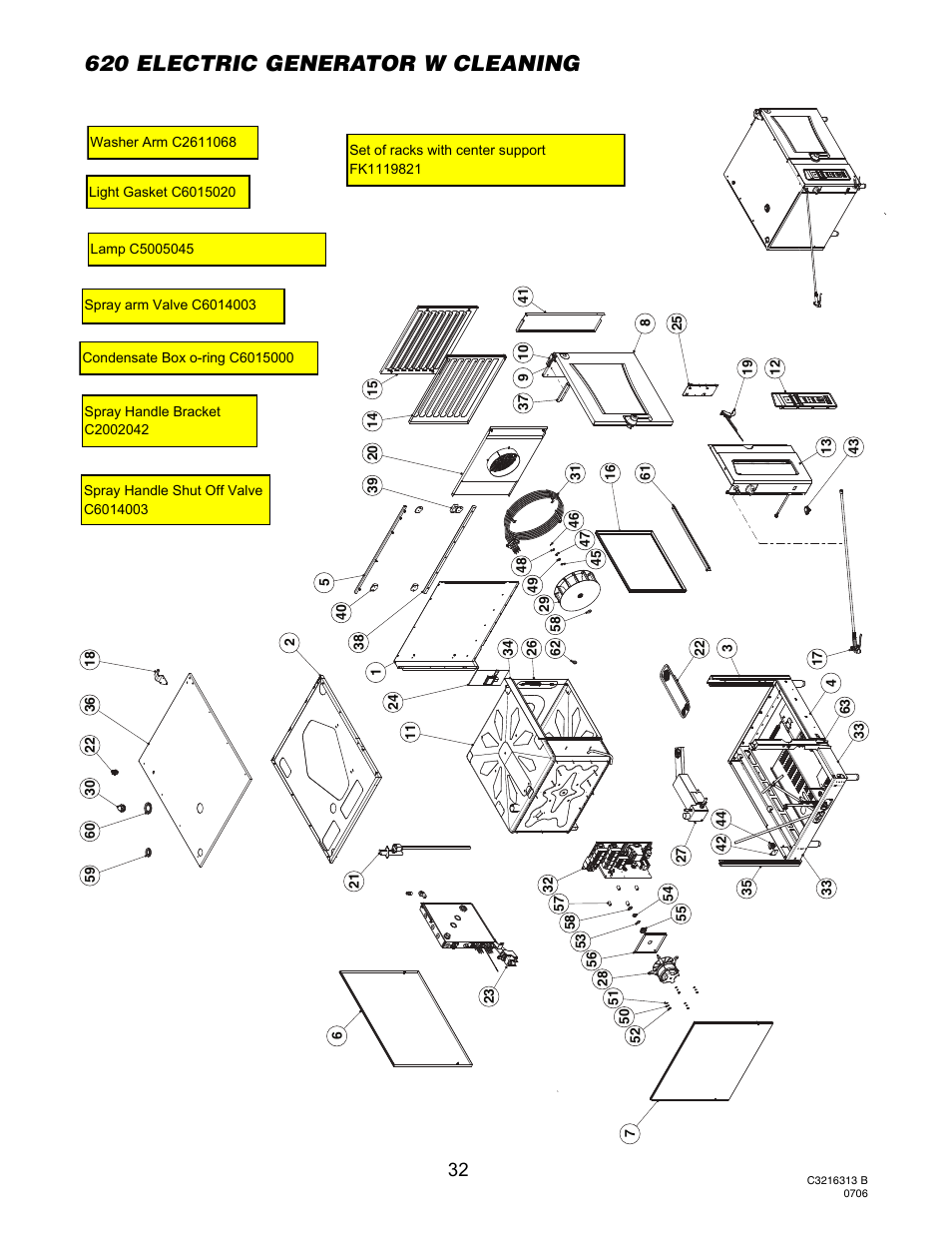 20 electric generator with cleaning, 620 electric generator w cleaning | Cleveland Range Convotherm Combination Oven-Steamer Electric 6.20 User Manual | Page 35 / 98