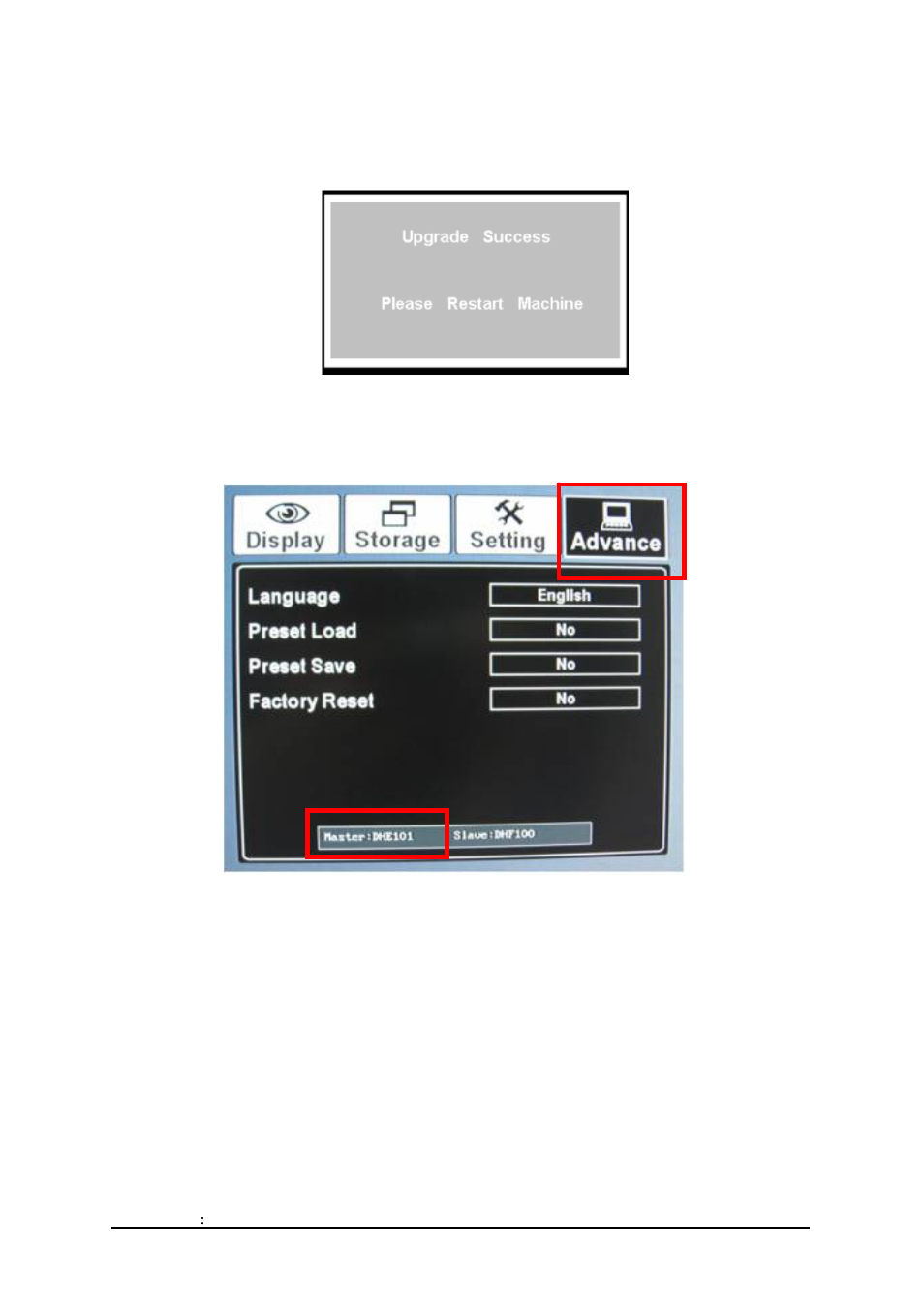 Restart unit when firmware upgrade finished, Check firmware version | Lumens Technology DC158 Firmware Upgrade Instruction User Manual | Page 2 / 2