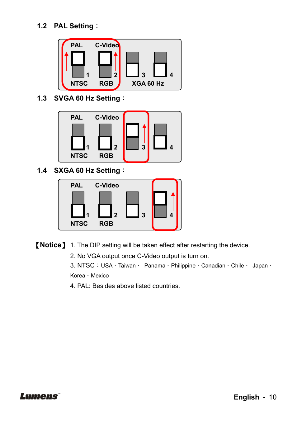 Lumens Technology DC162 User Manual | Page 10 / 21