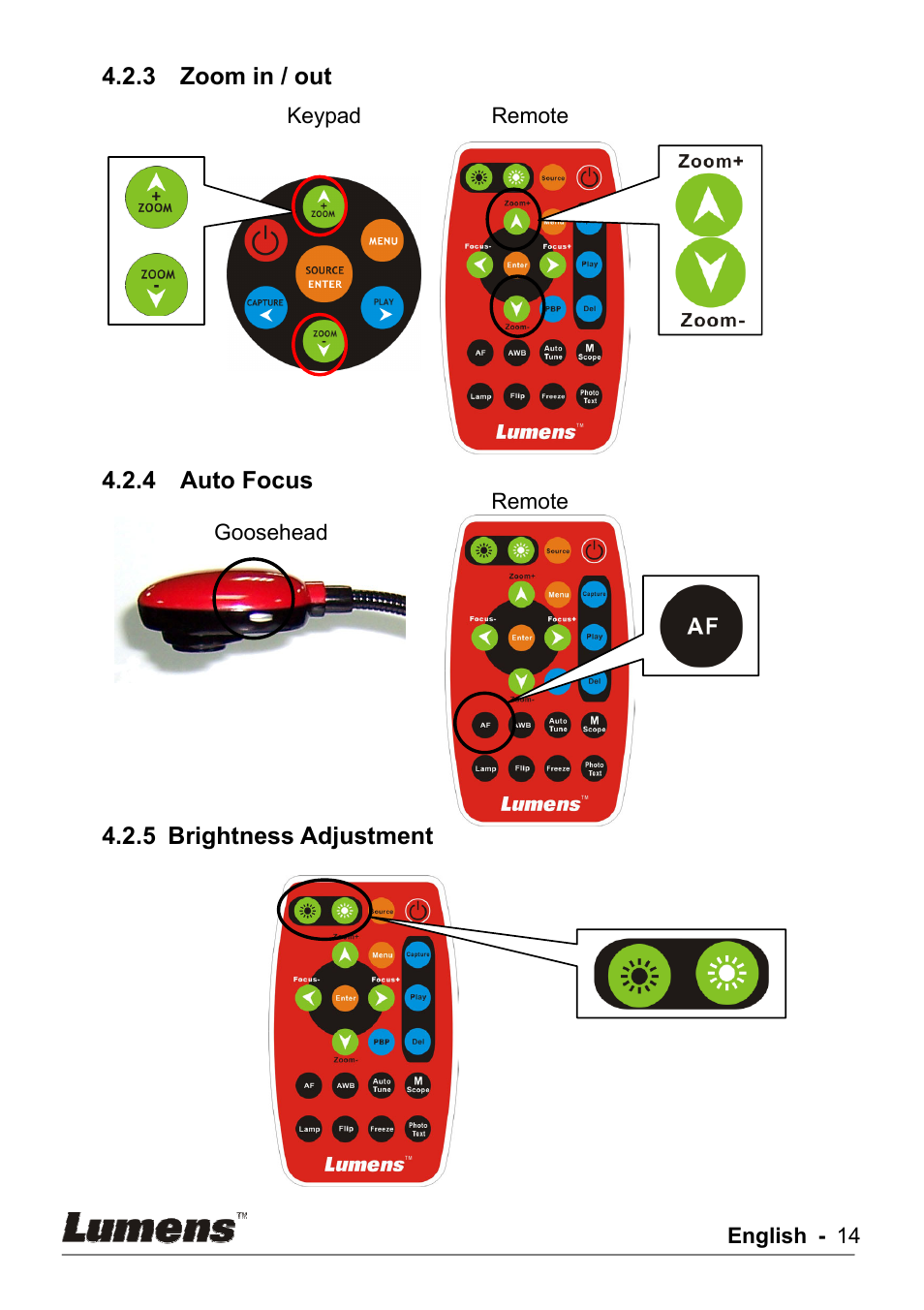 Lumens Technology DC162 User Manual | Page 14 / 21