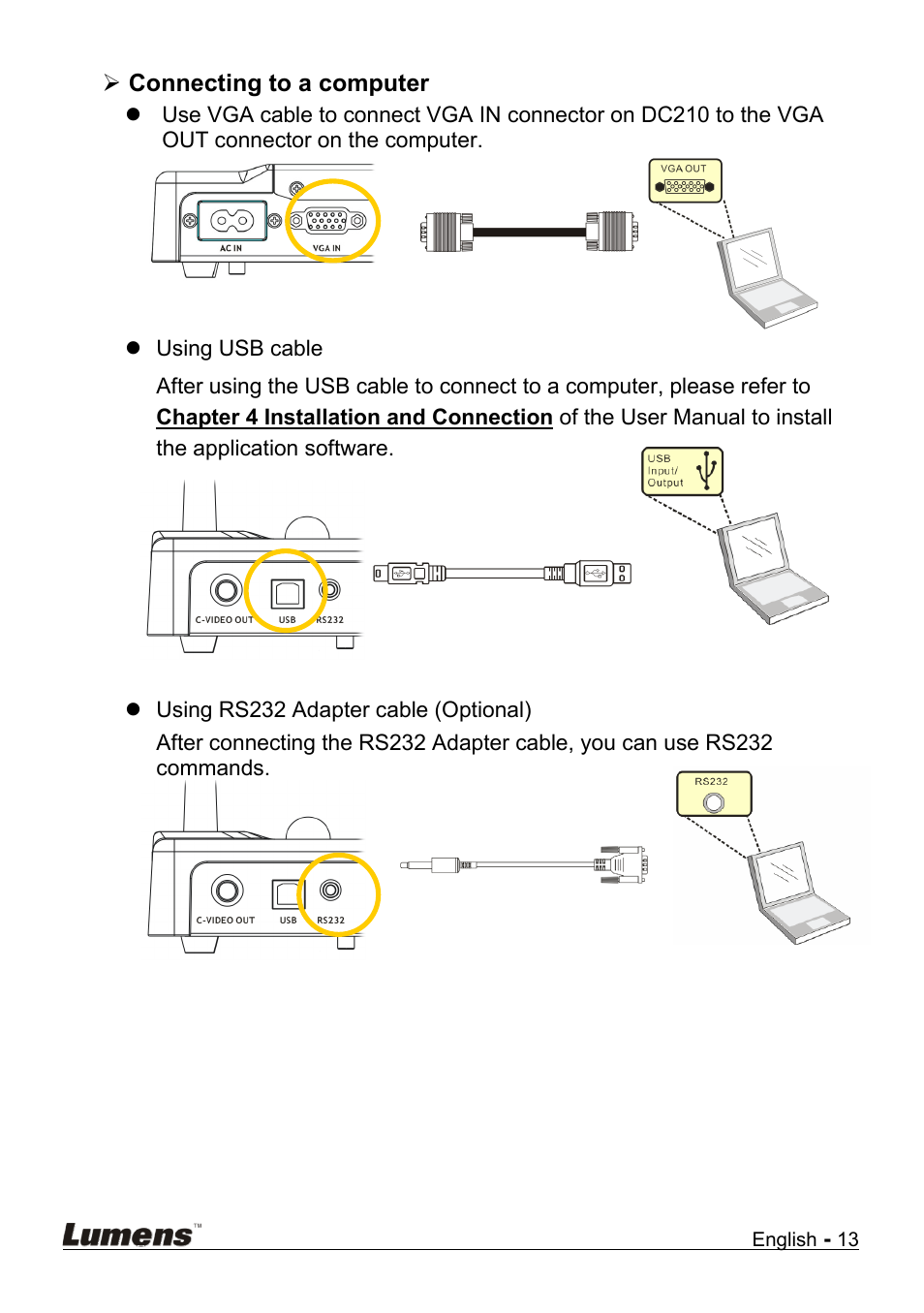 Lumens Technology DC210 User Manual | Page 14 / 40