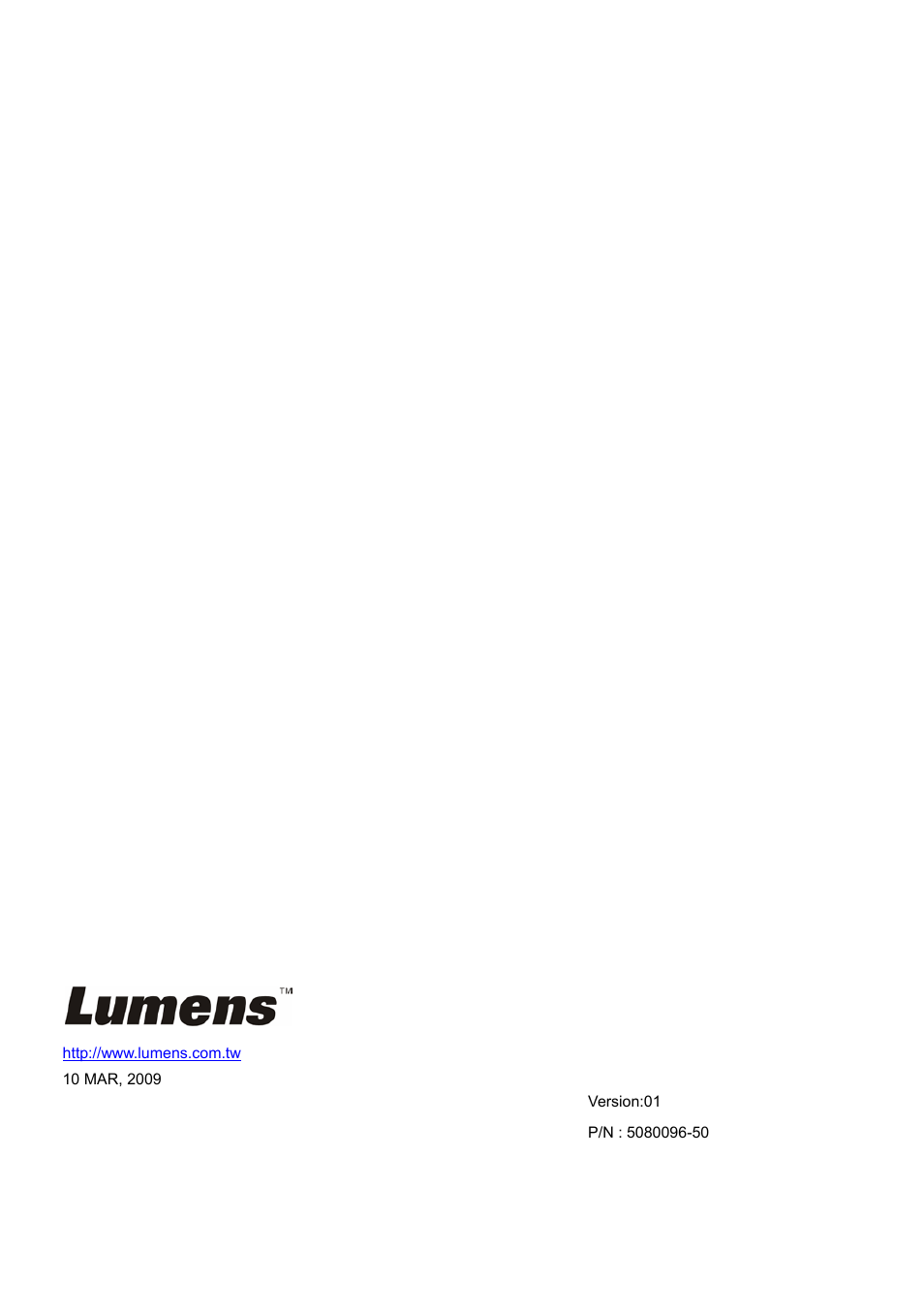 Lumens Technology DC210 User Manual | Page 40 / 40