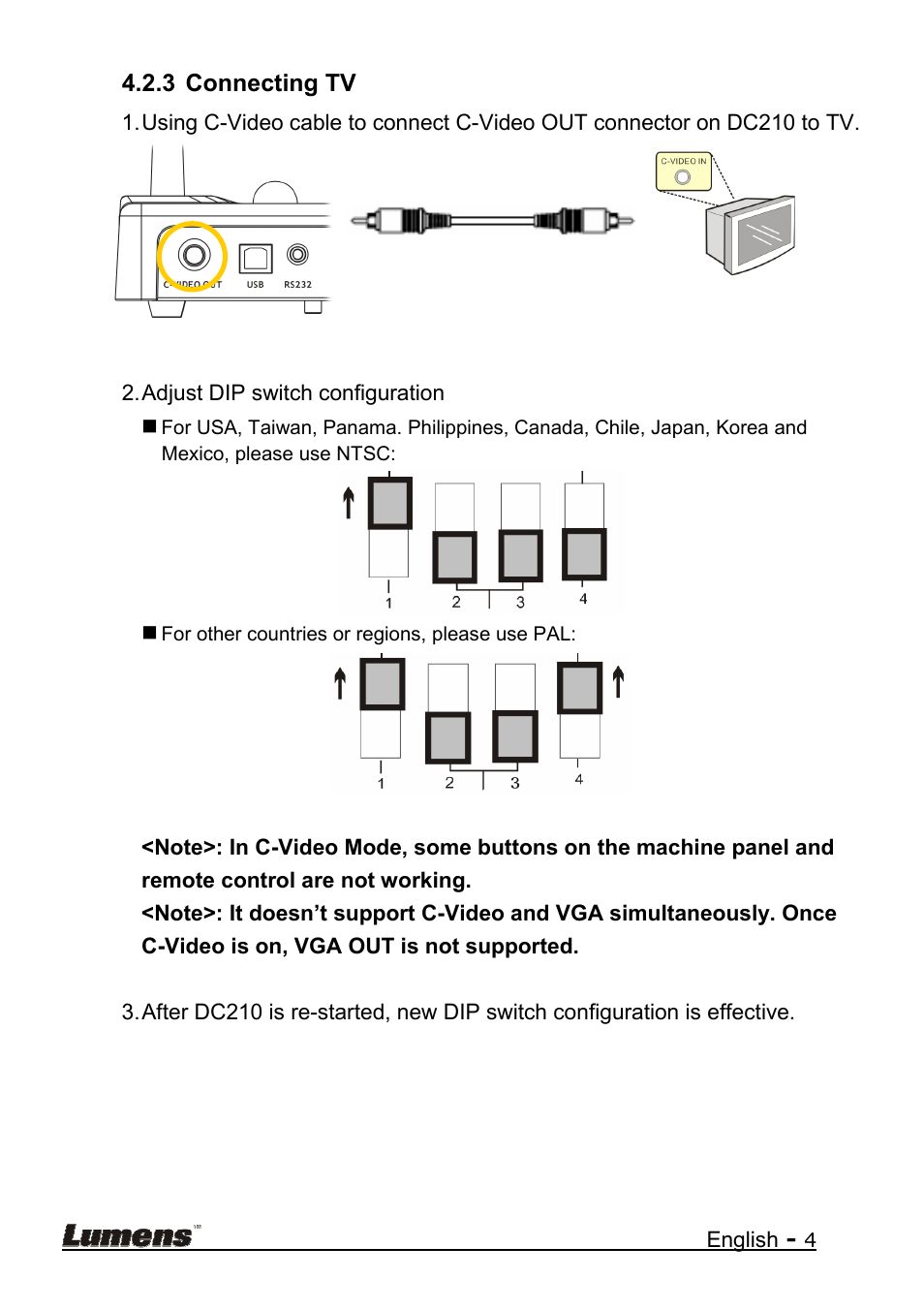 Lumens Technology DC210 Quick Start User Manual | Page 5 / 7