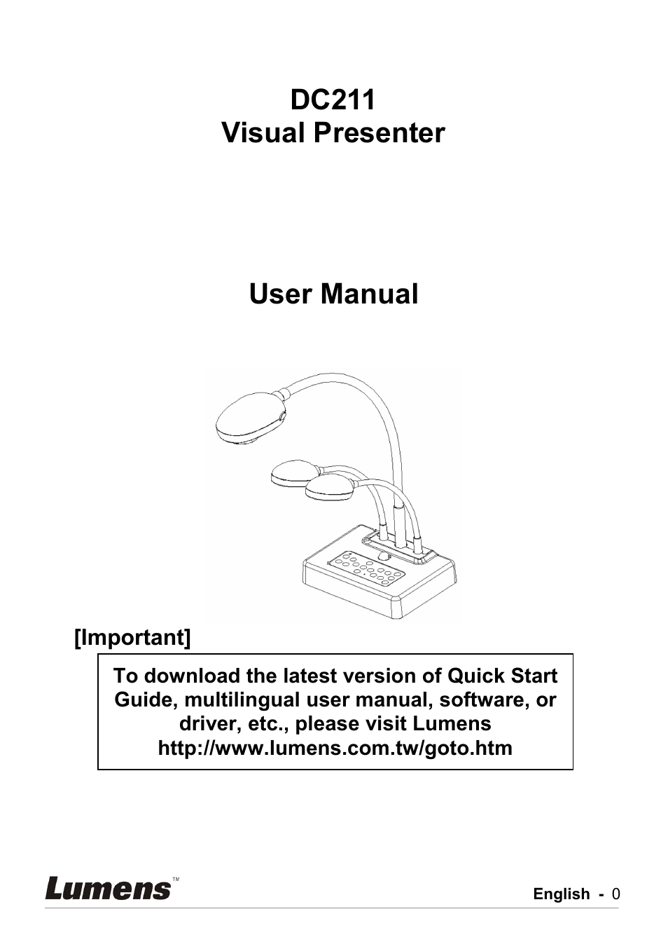 Lumens Technology DC211 User Manual | 34 pages