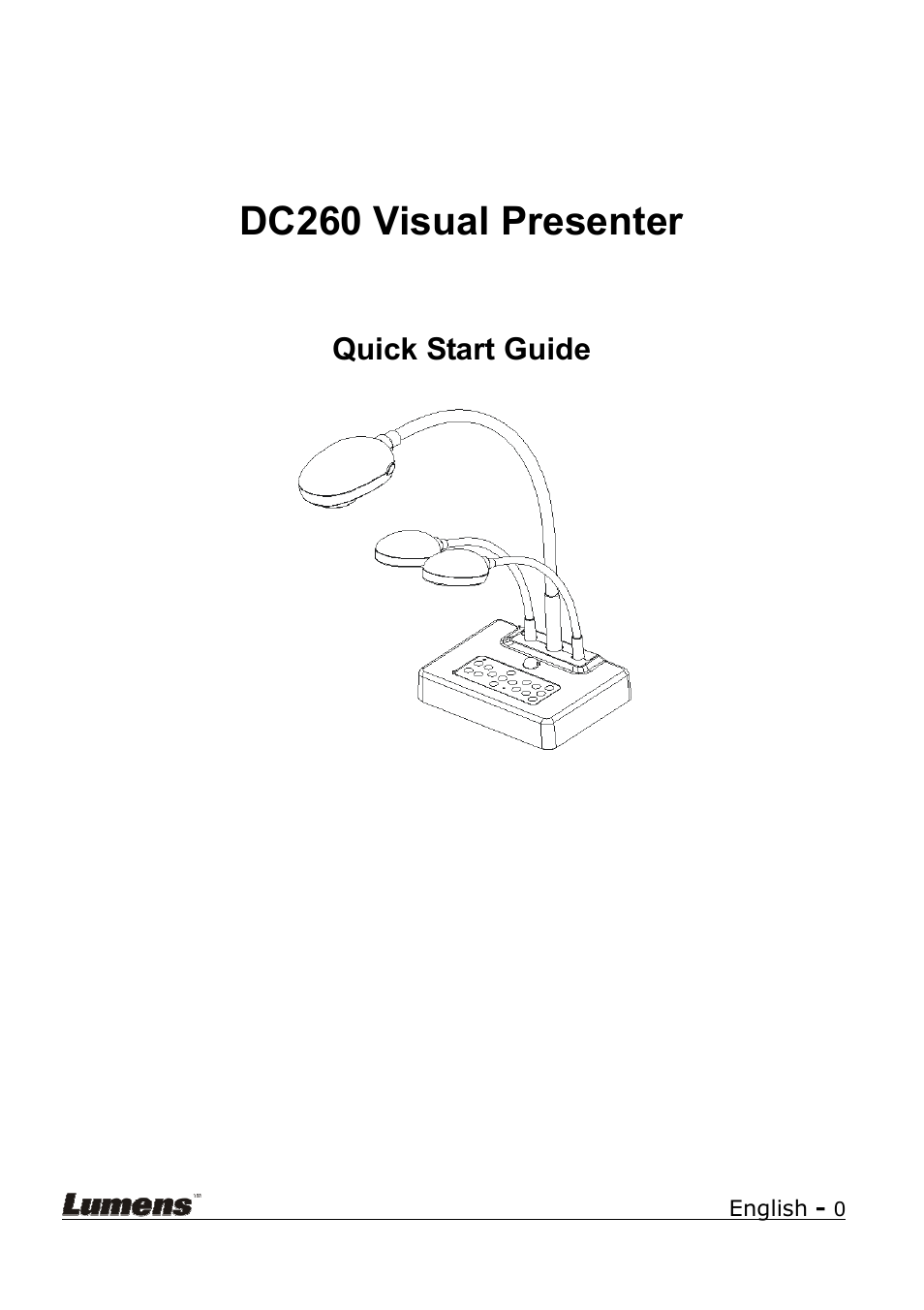 Lumens Technology DC260 Quick Start User Manual | 11 pages