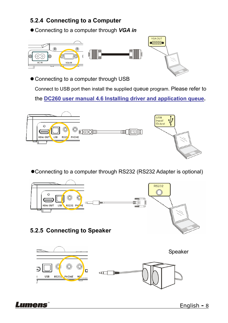 Lumens Technology DC260 Quick Start User Manual | Page 9 / 11