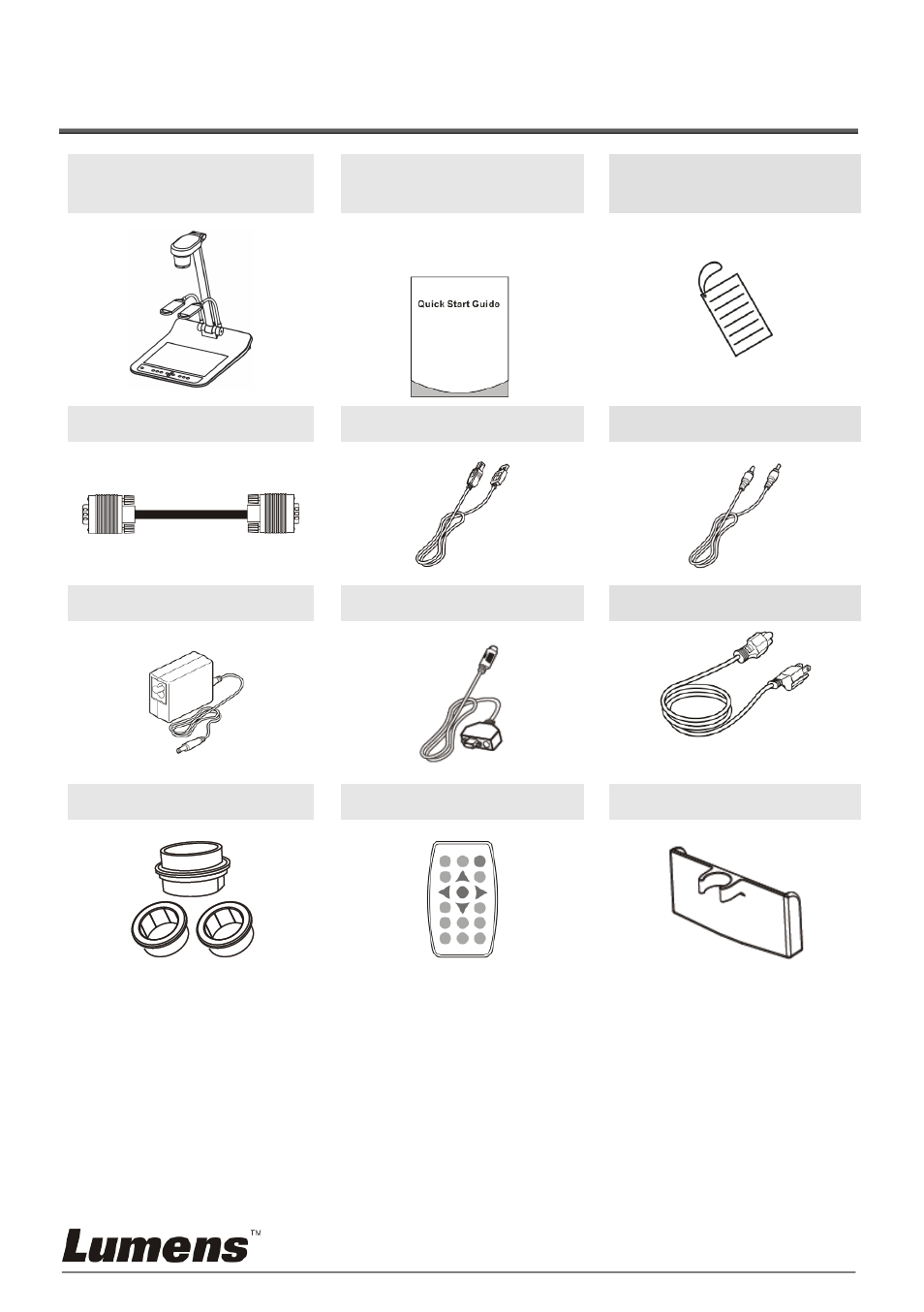 Chapter 2 package contents | Lumens Technology PS760 User Manual | Page 8 / 60