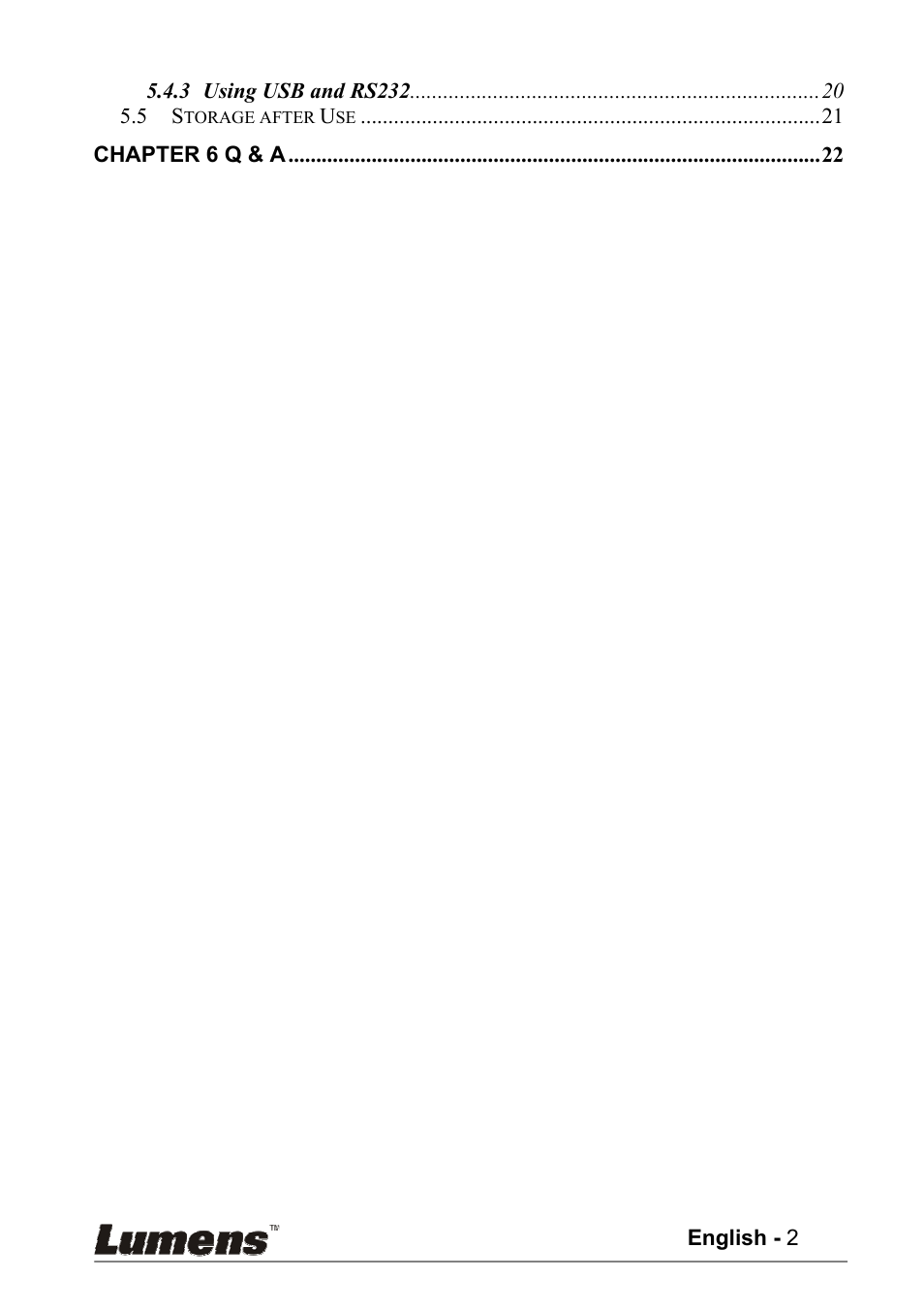 Lumens Technology PS400 User Manual | Page 3 / 23