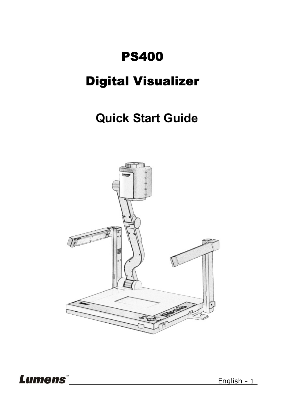 Lumens Technology PS400 Quick Start User Manual | 8 pages