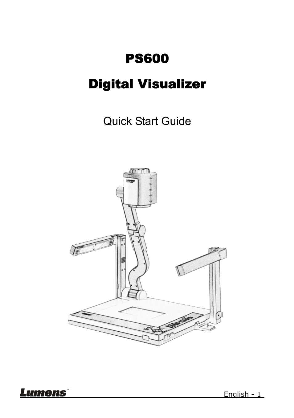 Lumens Technology PS600 Quick Start User Manual | 8 pages