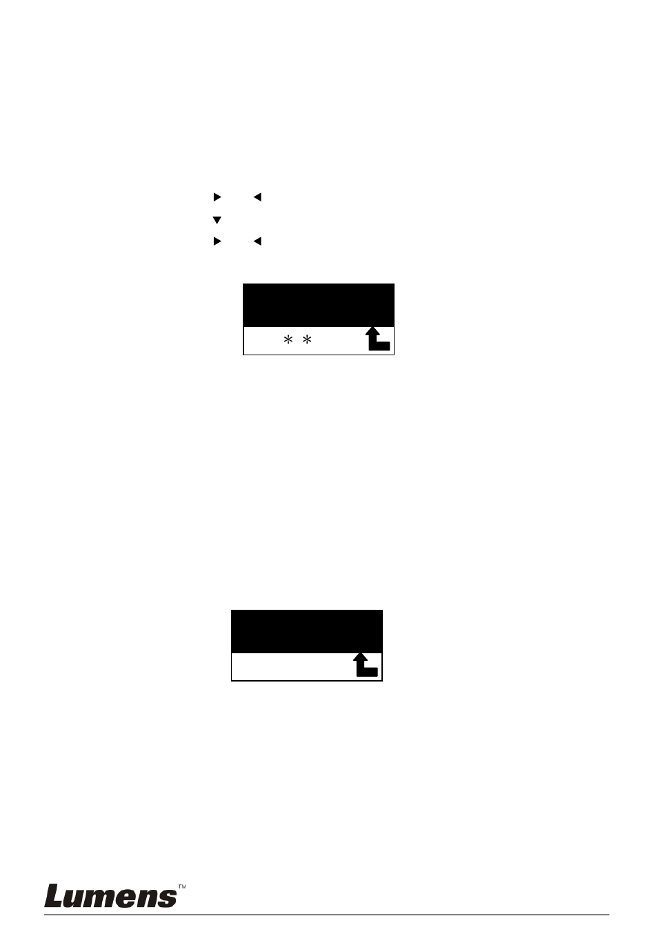 1 setting the password | Lumens Technology PS650 User Manual | Page 29 / 39