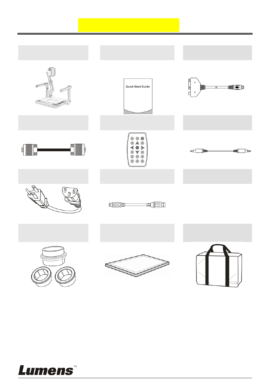 Chapter 2, Package contents, Chapter 2 package contents | Lumens Technology PS650 User Manual | Page 7 / 39