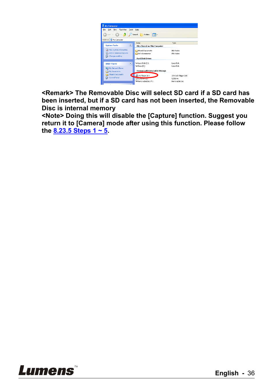 Lumens Technology PS750 User Manual | Page 37 / 44