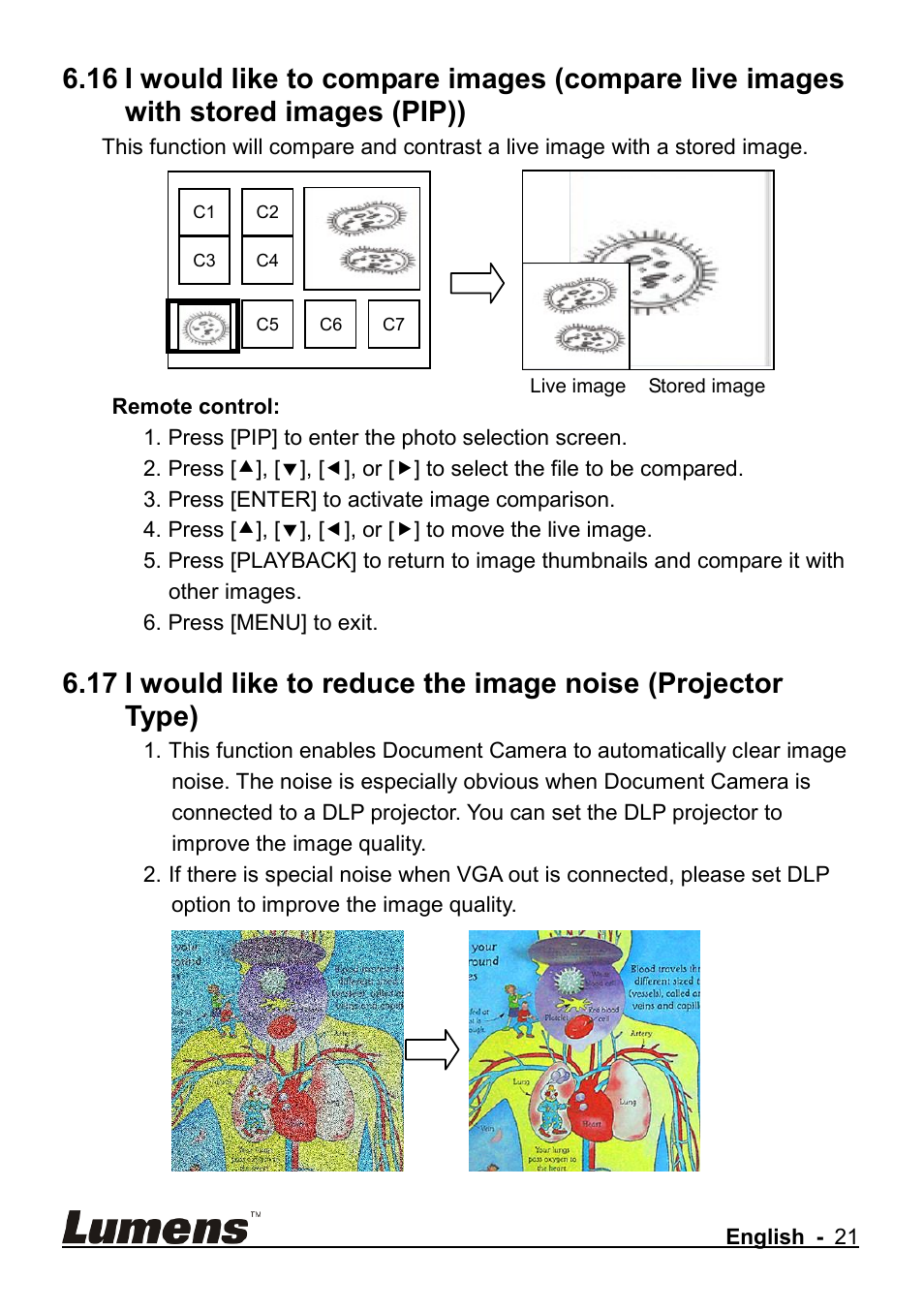 Images (pip)) | Lumens Technology CL510 User Manual | Page 22 / 42