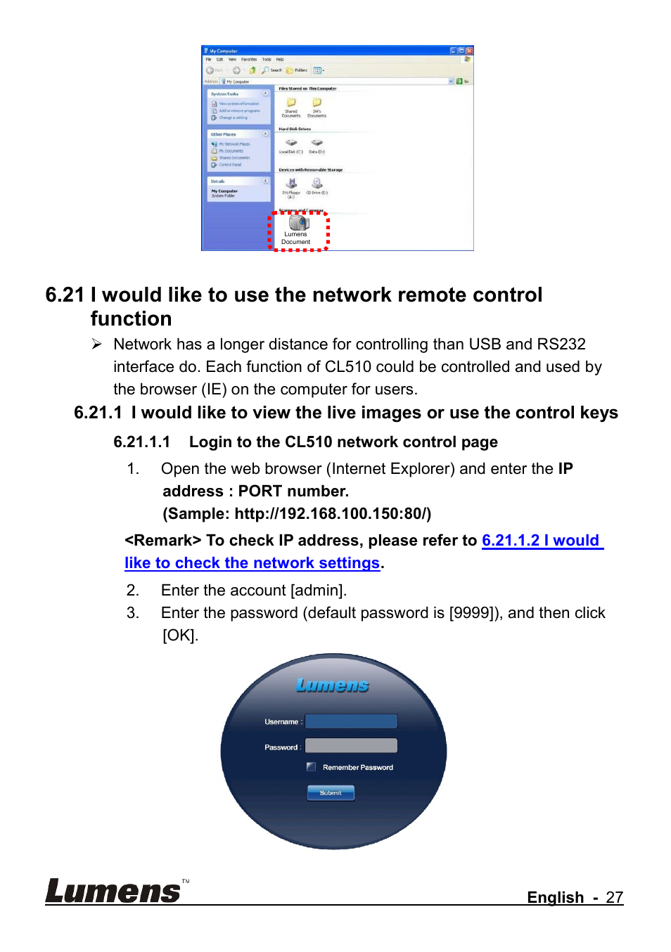 Lumens Technology CL510 User Manual | Page 28 / 42