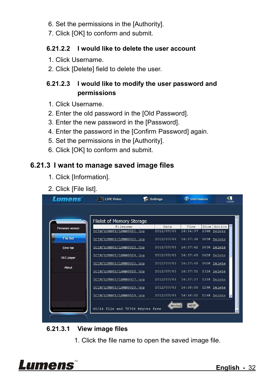 Lumens Technology CL510 User Manual | Page 33 / 42