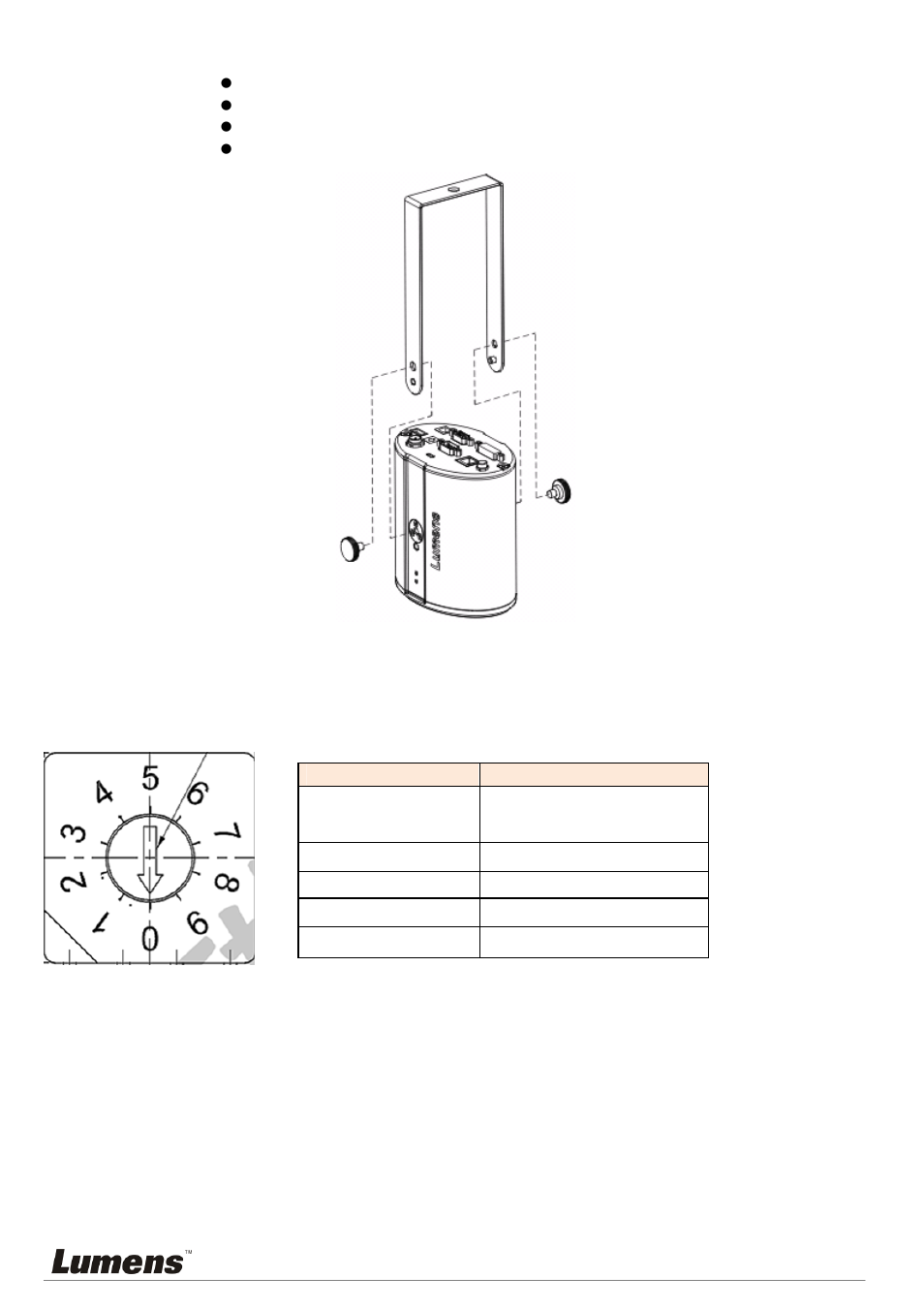 2 switch setting | Lumens Technology CL510 Installation User Manual | Page 11 / 17