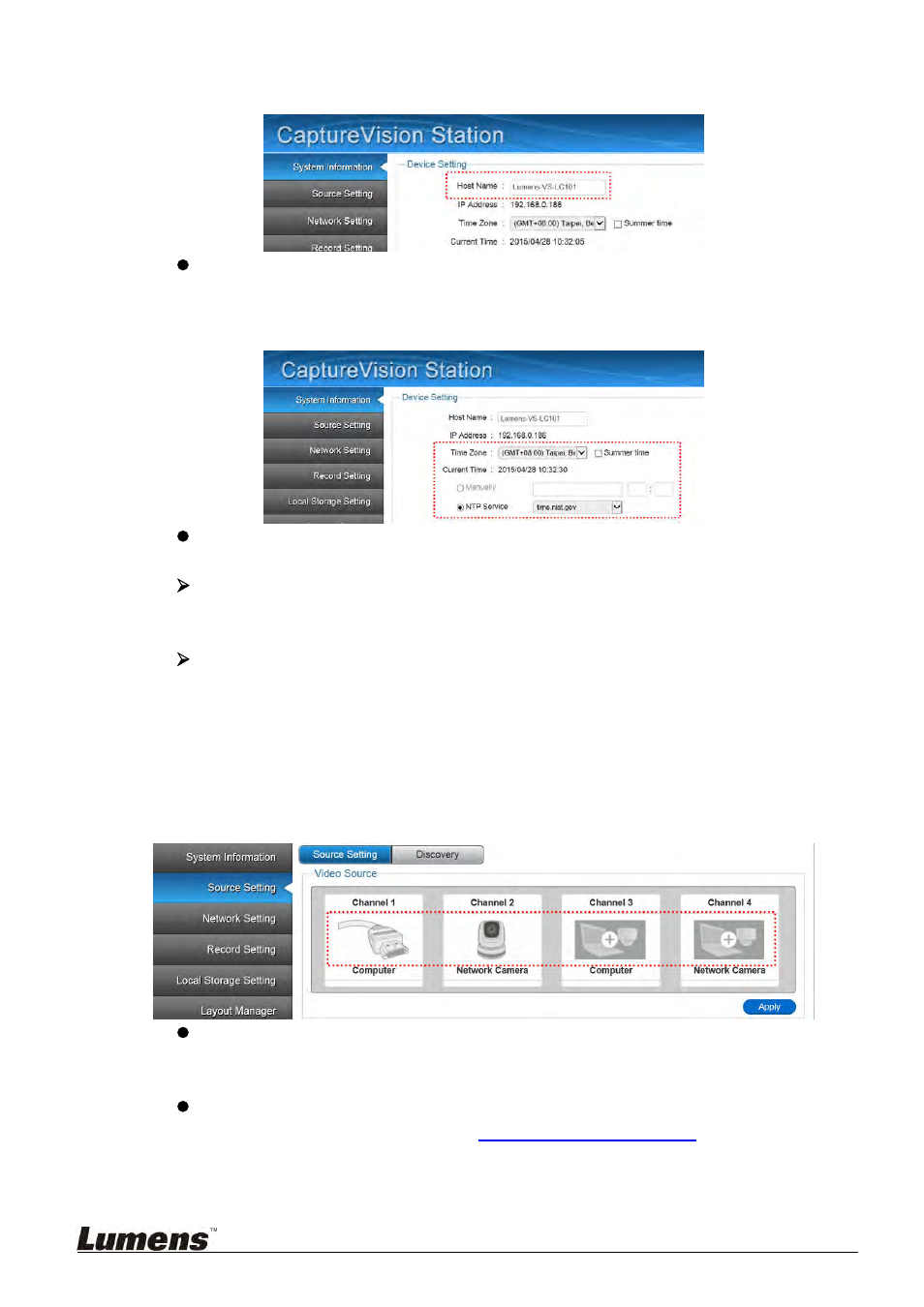 2 system configuration operation | Lumens Technology VS-LC101 User Manual | Page 35 / 51