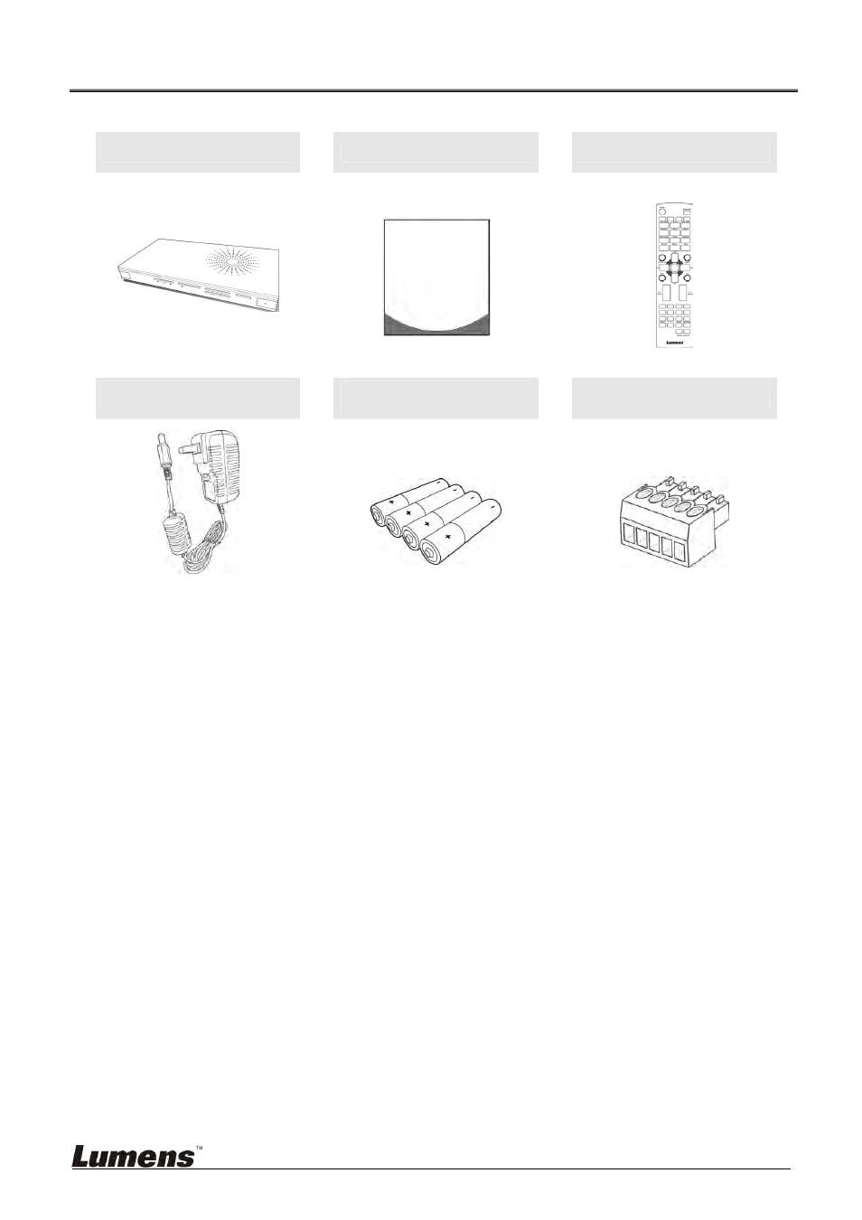 Chapter 2 package contents | Lumens Technology VS-LC101 User Manual | Page 6 / 51