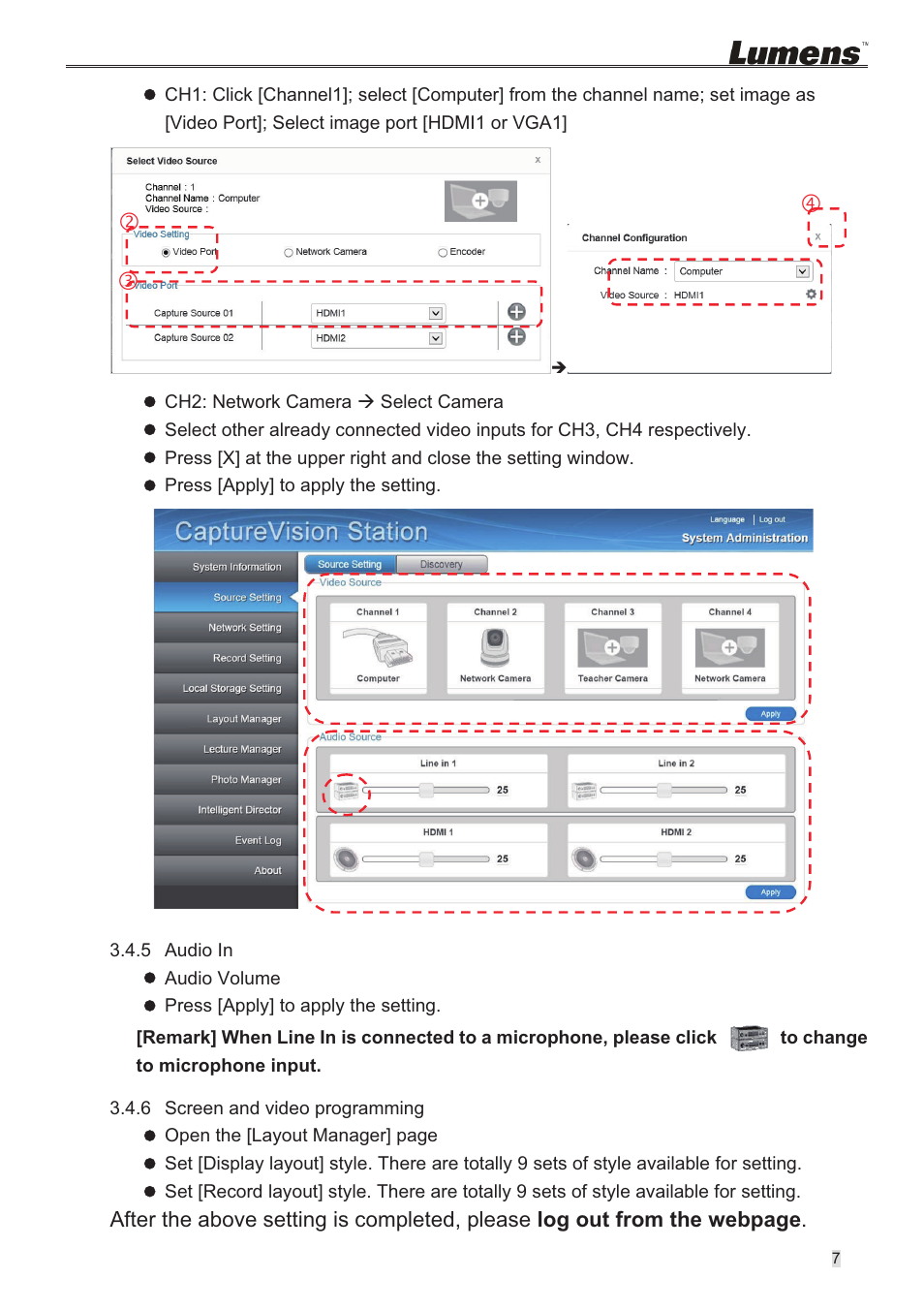 Ed f | Lumens Technology VS-LC101 Installation User Manual | Page 8 / 11