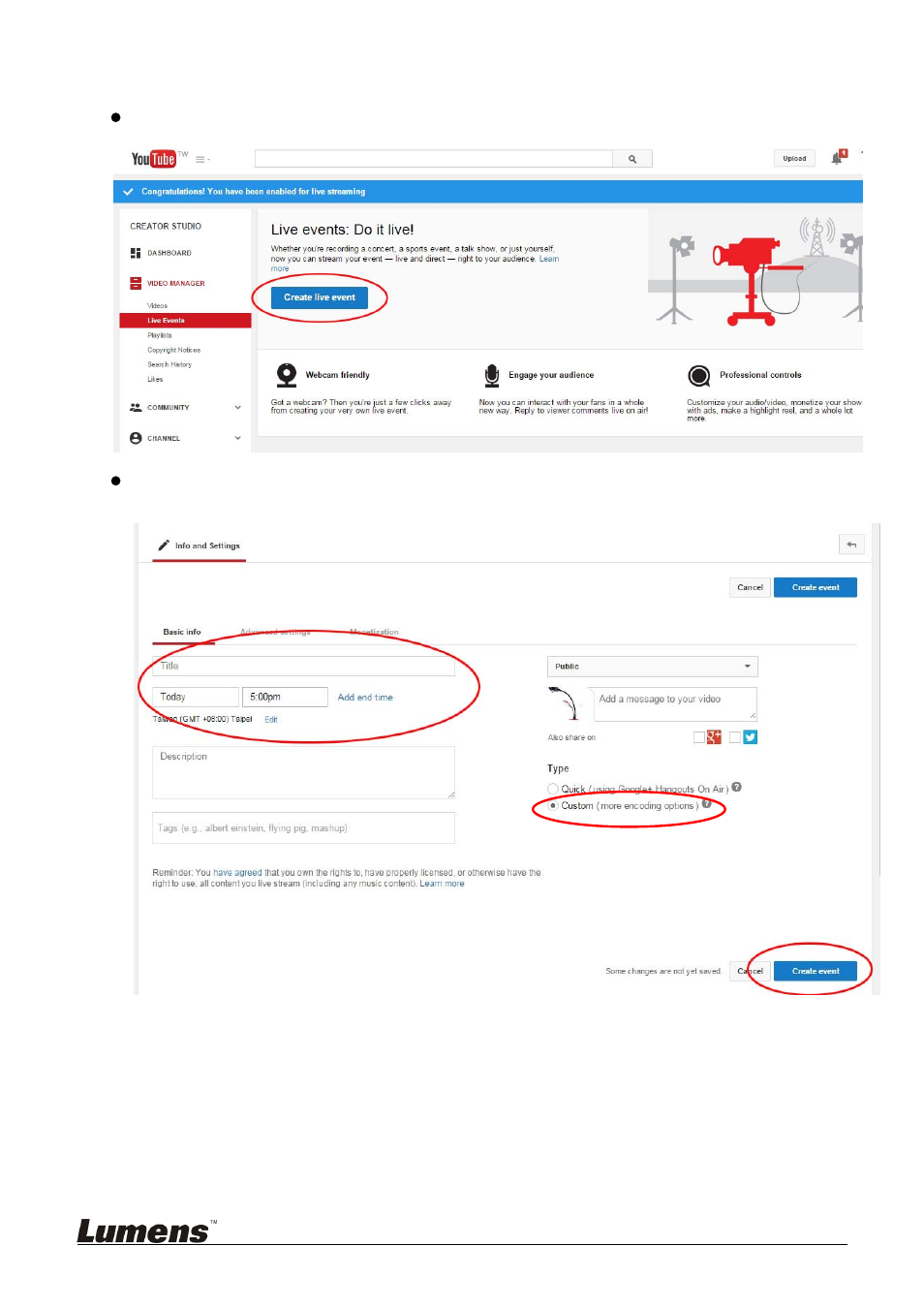 Lumens Technology VS-LC101 live streaming User Manual | Page 5 / 8