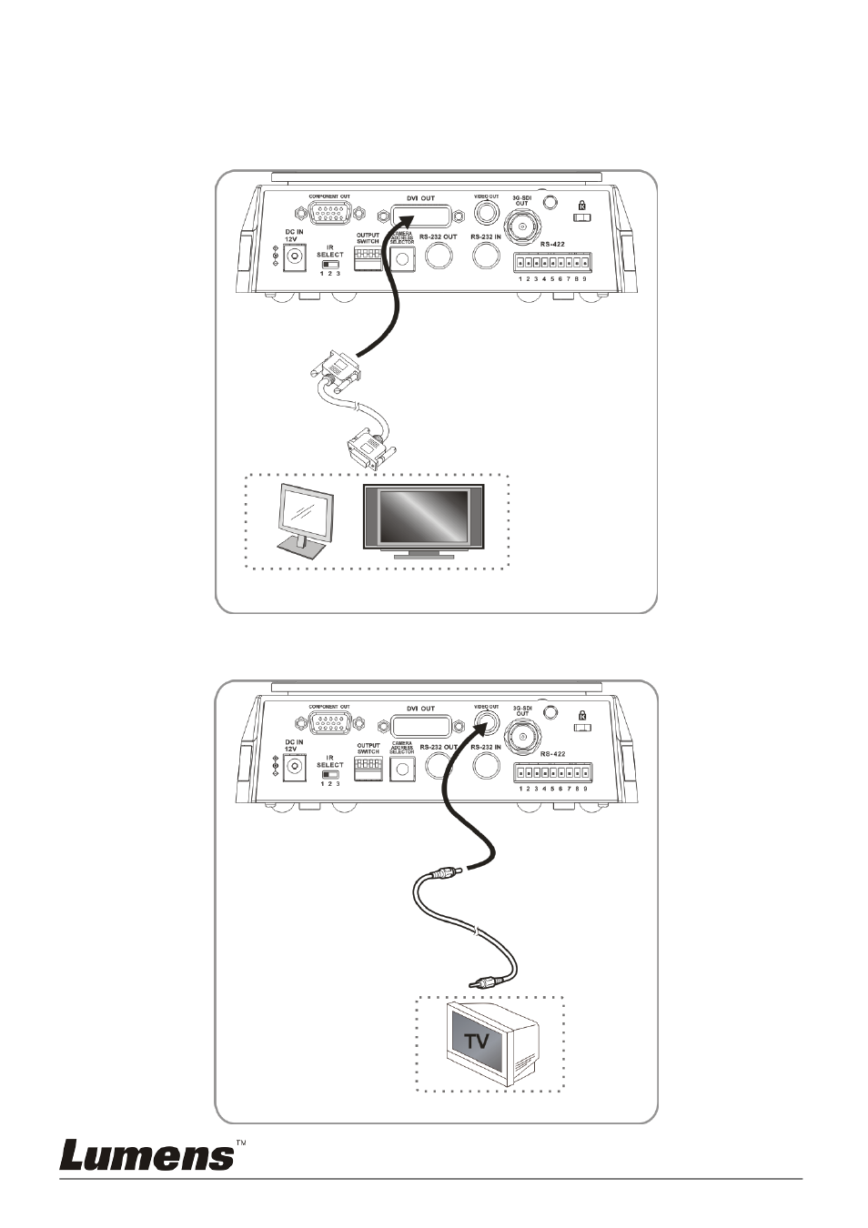 3 connecting the device | Lumens Technology VC-A50S User Manual | Page 19 / 40