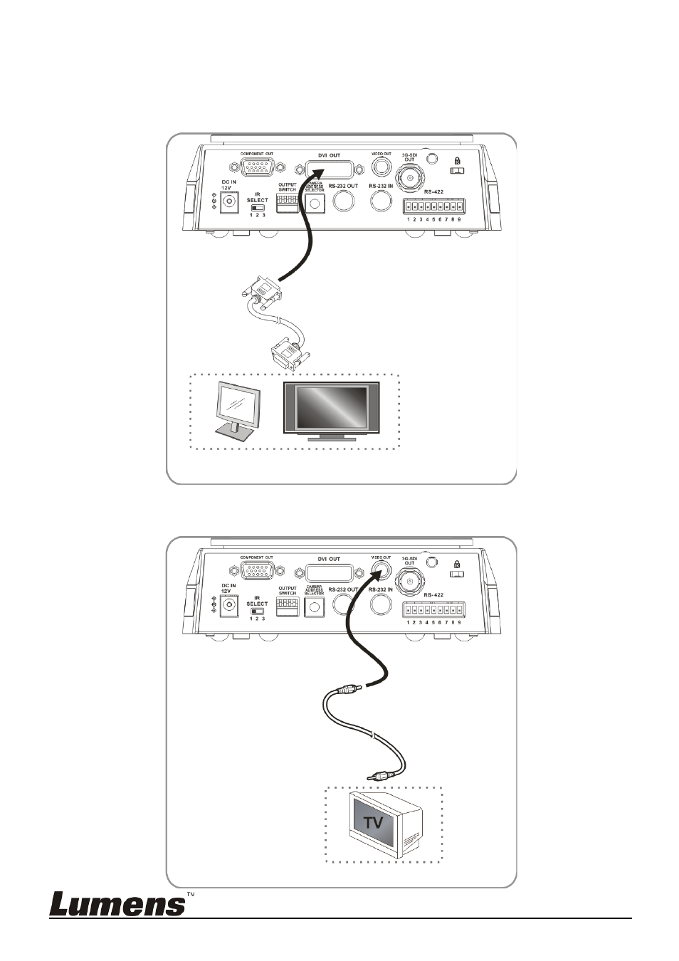 3 connecting the device | Lumens Technology VC-G50 User Manual | Page 19 / 39