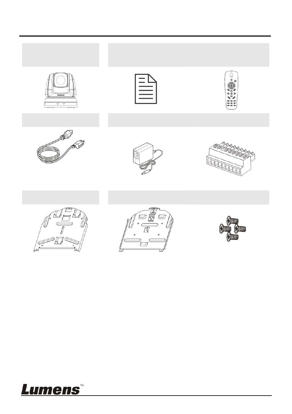 Chapter 2 package contents | Lumens Technology VC-G50 User Manual | Page 8 / 39