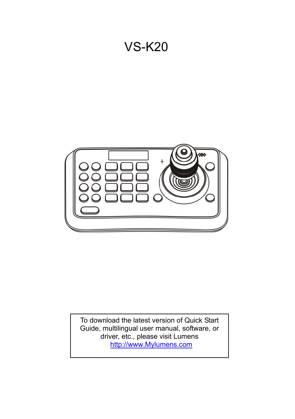 Lumens Technology VS-K20 User Manual | 17 pages