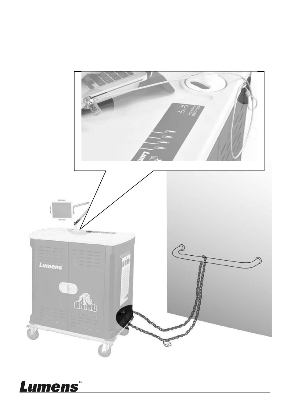 5 use the u-type lock | Lumens Technology CT-C50 User Manual | Page 12 / 19