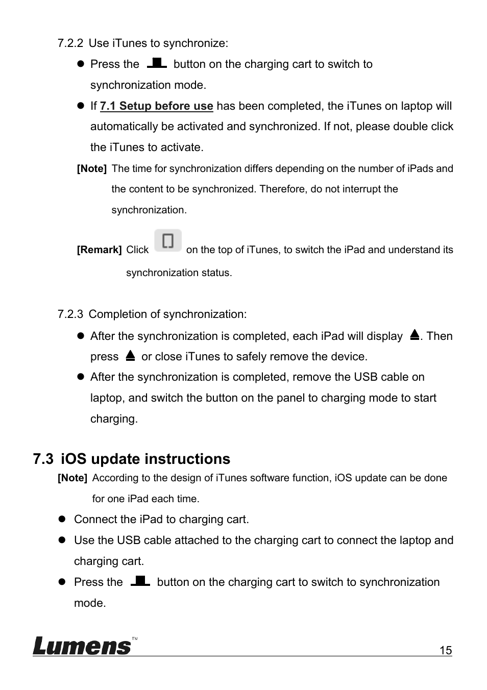 3 ios update instructions | Lumens Technology CT-S50 User Manual | Page 17 / 19