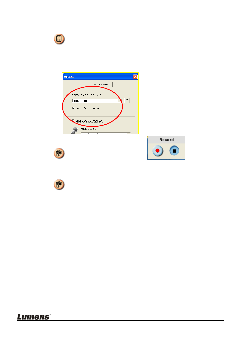 How to record video, 5 how to record video | Lumens Technology SMART Board(PC) User Manual | Page 10 / 12