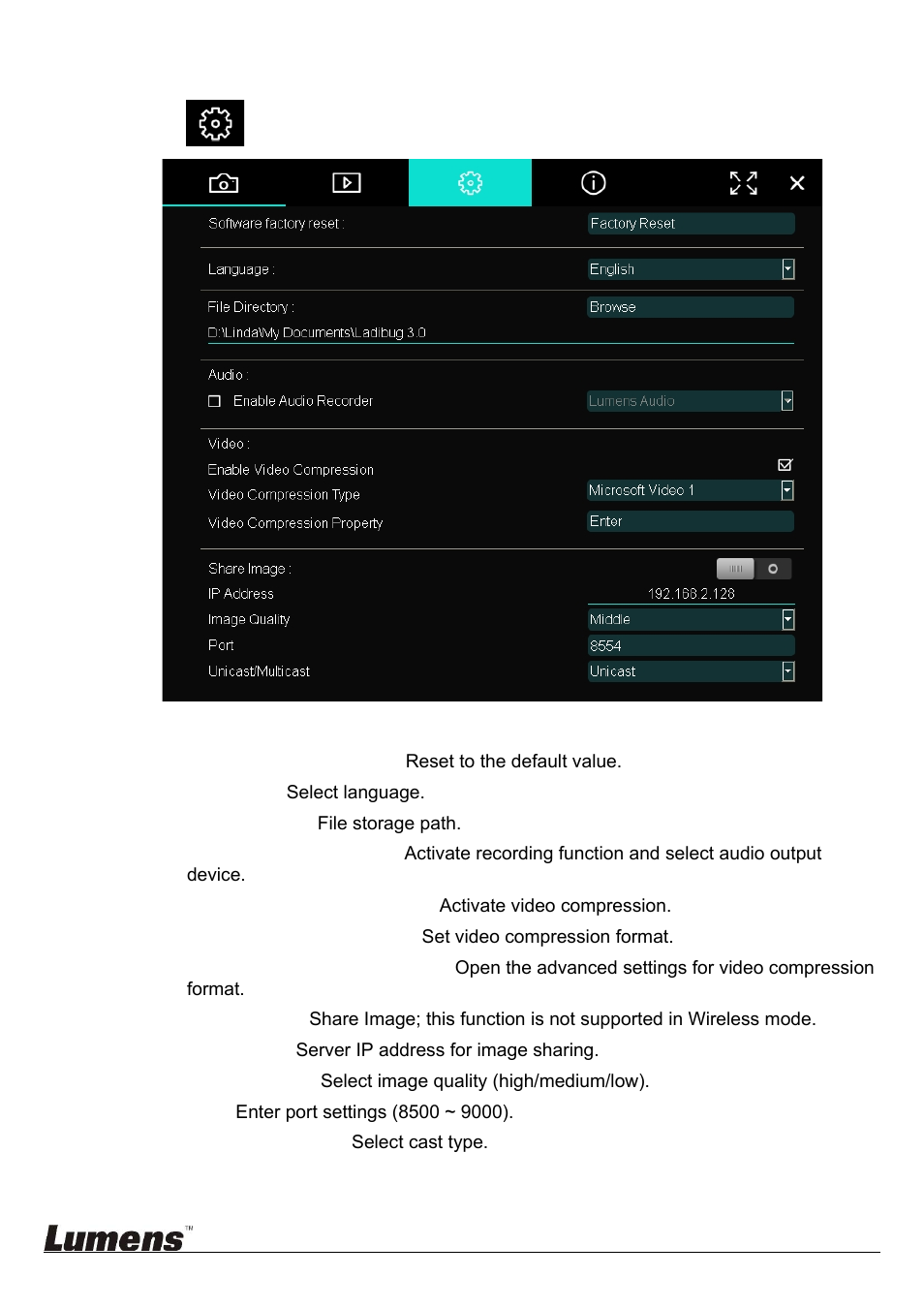 Lumens Technology Ladibug 3.0 User Manual | Page 21 / 44
