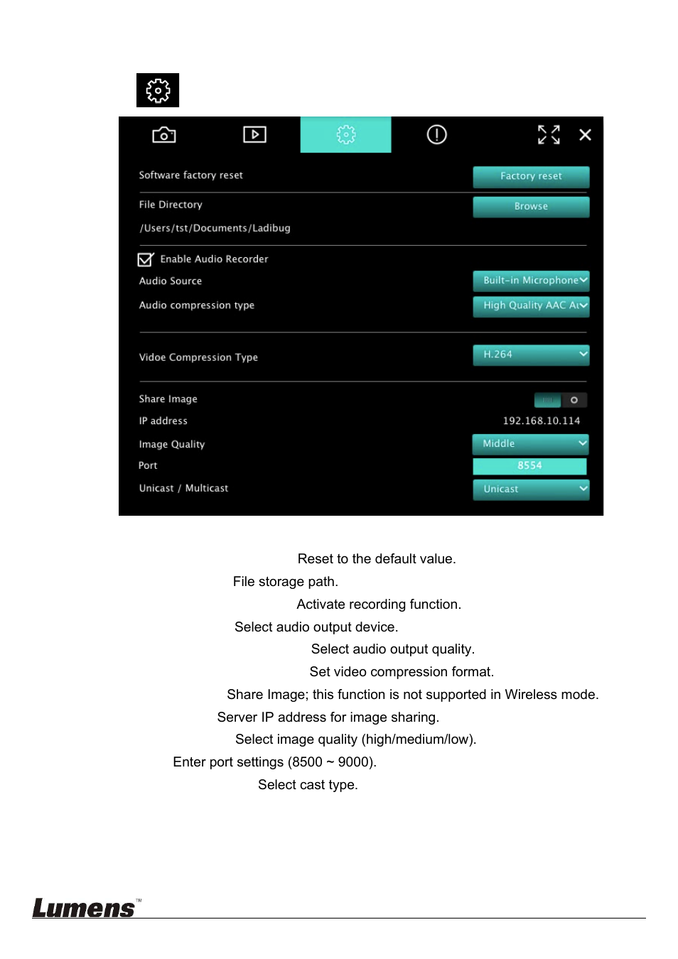 Lumens Technology Ladibug 3.0 User Manual | Page 30 / 44