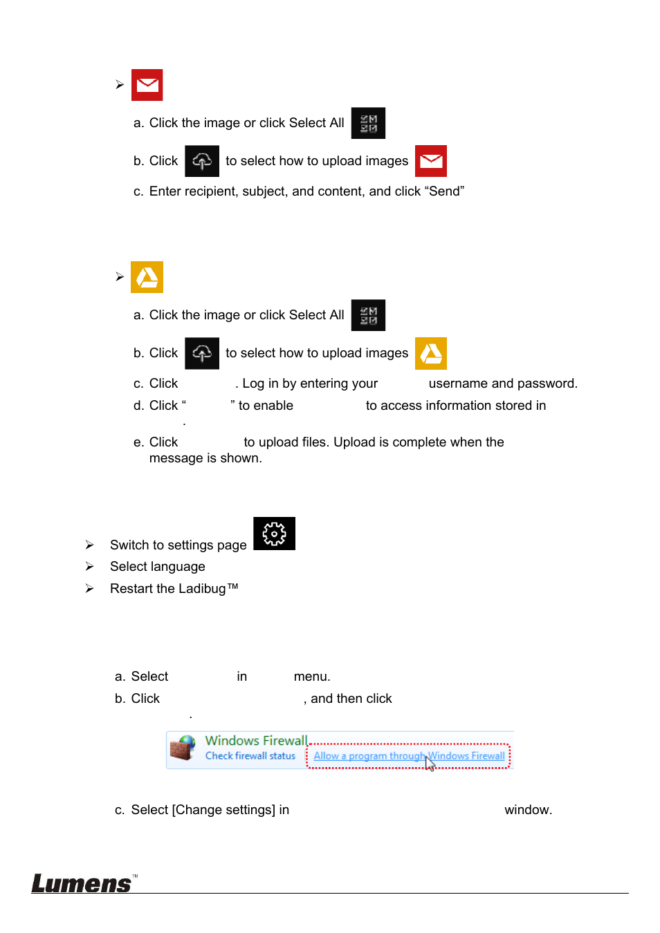Lumens Technology Ladibug 3.0 User Manual | Page 35 / 44