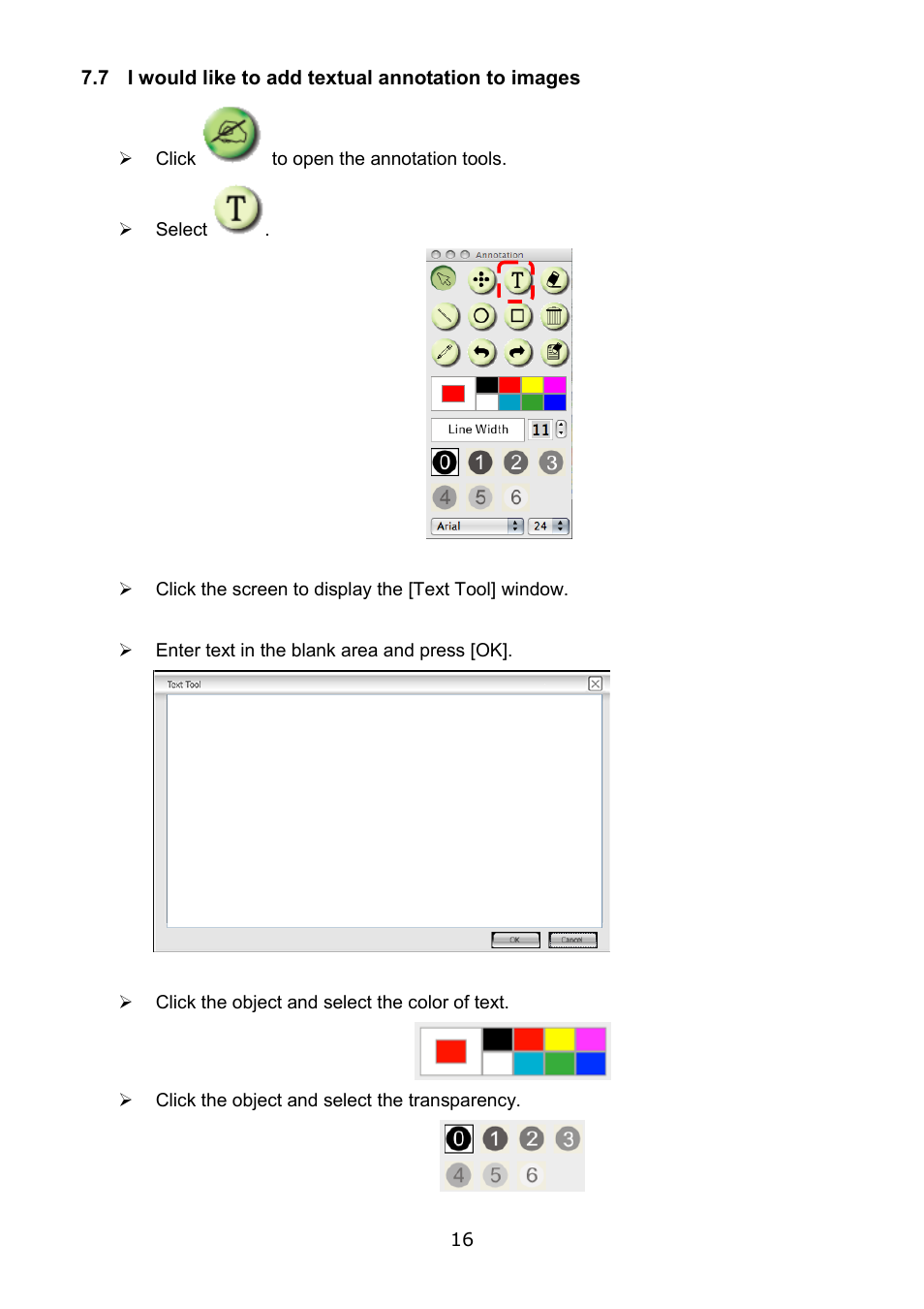 7 i would like to add textual annotation to images | Lumens Technology Ladibug PC 2.0 User Manual | Page 17 / 20