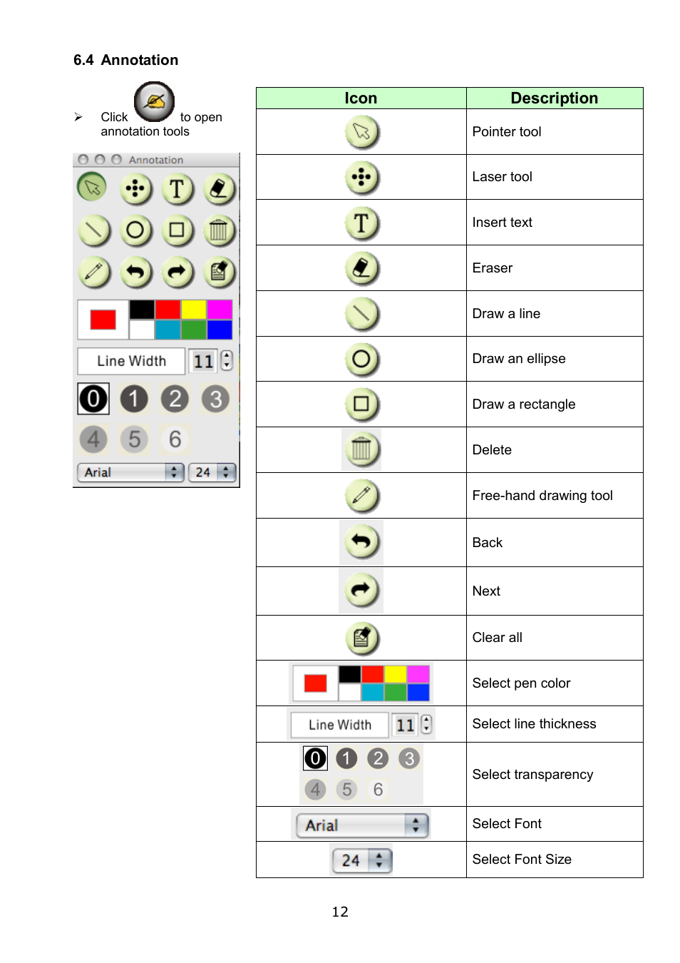 4 annotation | Lumens Technology Podium View MAC User Manual | Page 13 / 23