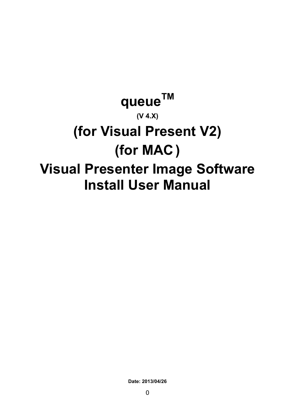 Lumens Technology queue MAC Install User Manual | 8 pages
