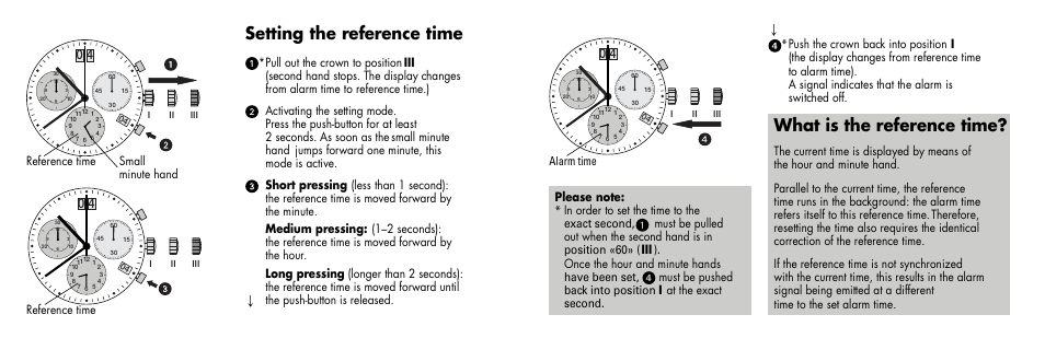 Setting the reference time, What is the reference time | Luminox 1800 Series User Manual | Page 6 / 28